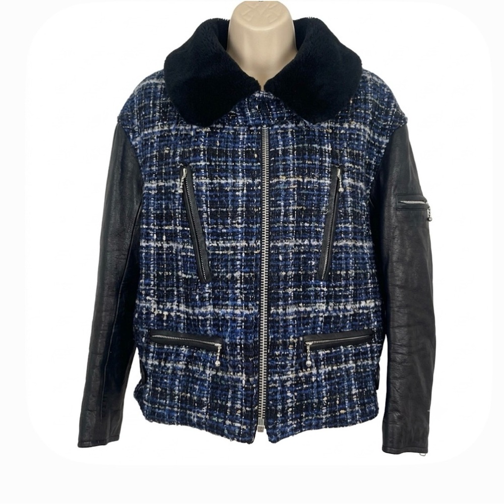 Junya Watanabe Comme des Garçons Denim Mixed Media Jacket Tweed - MED - EUC